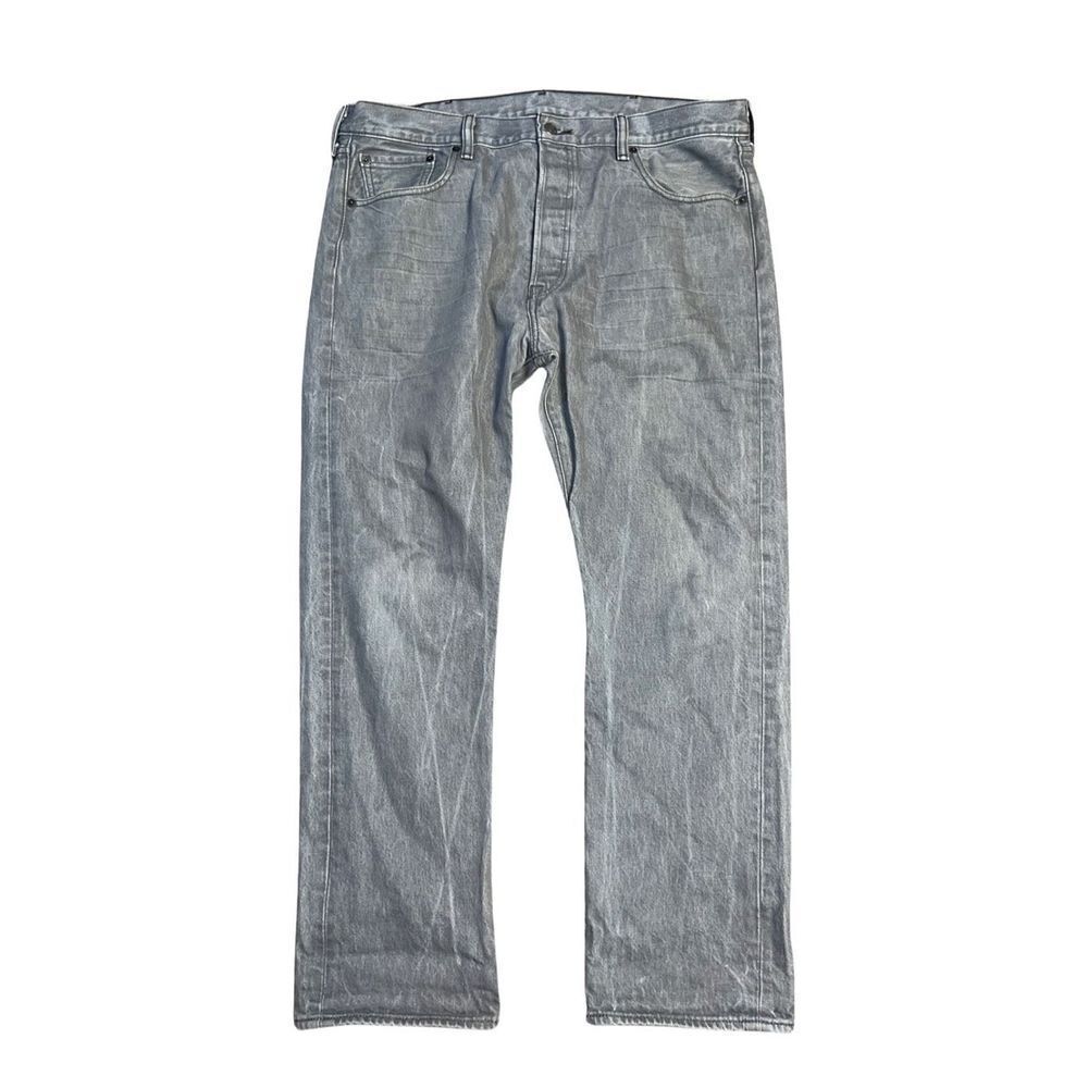 Levi’s 501 Button Fly Marbled Gray Men’s Jeans size 38/30